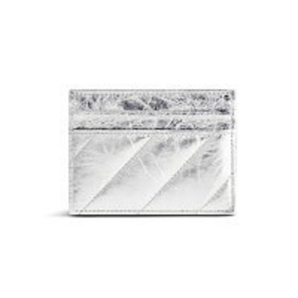 Balenciaga Card Quilted Silver Wallet Metallic Holder CRUSH - Picture 1 of 2